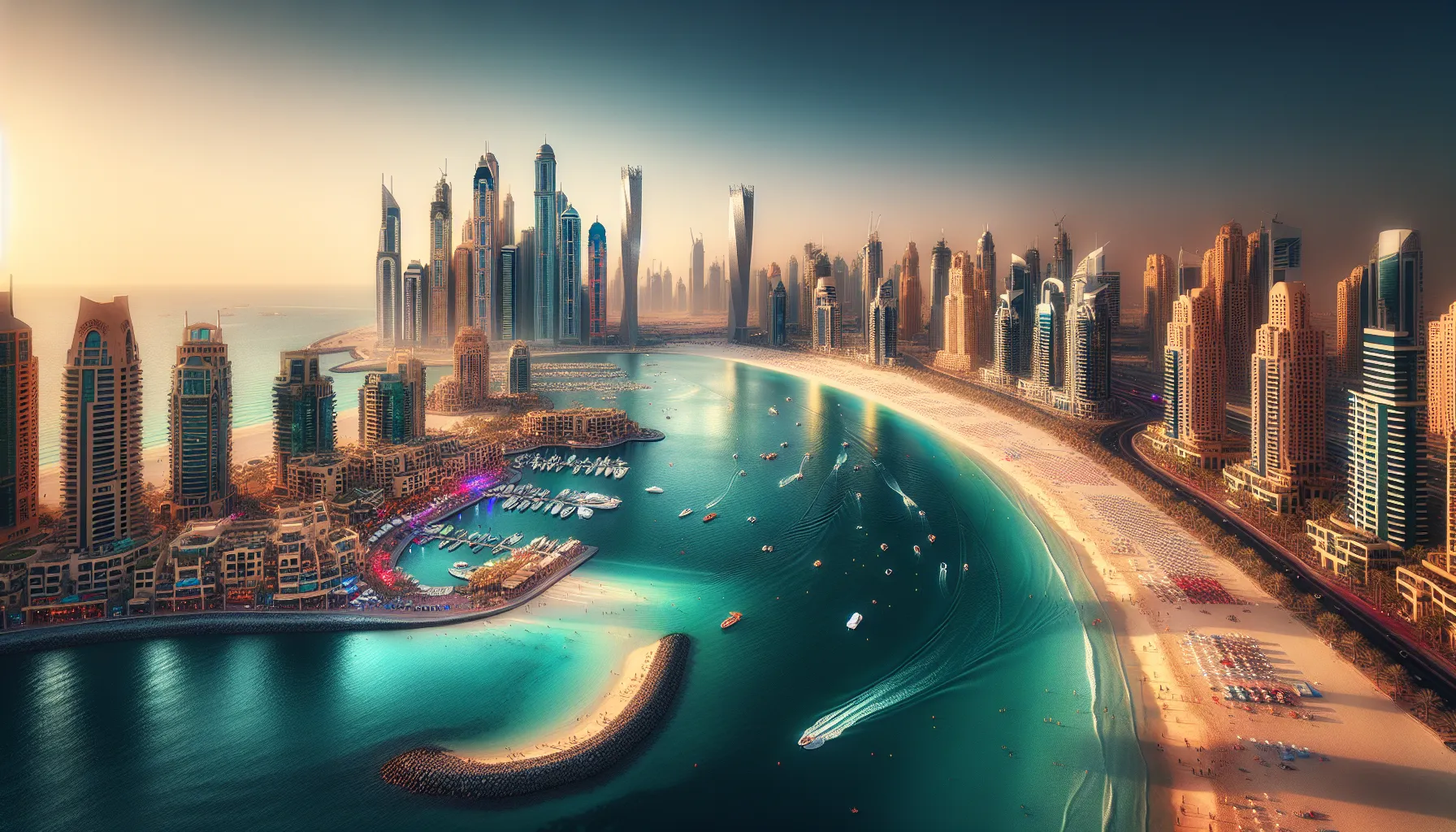 Explore the Vibrant Dubai Marina Beach