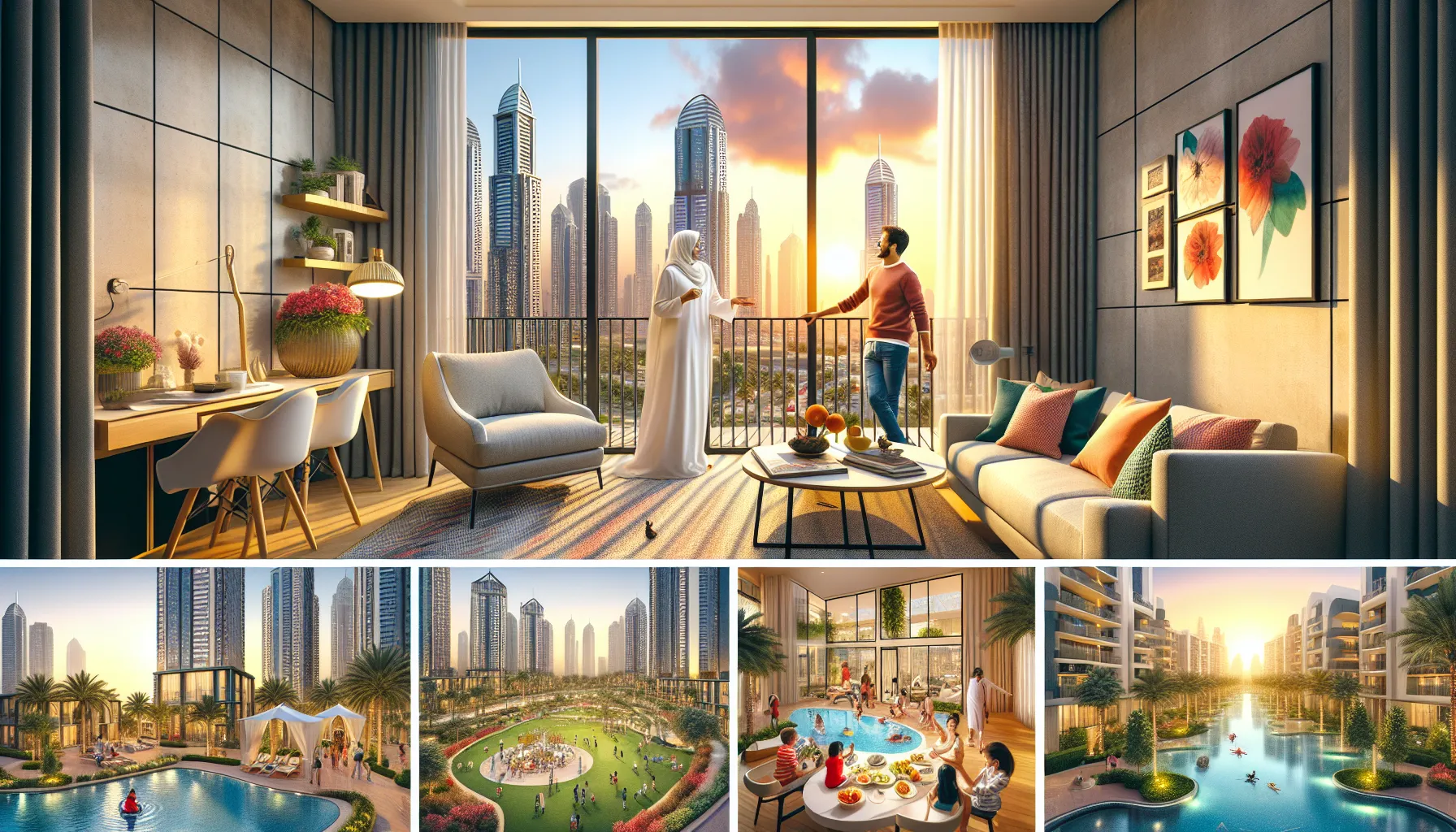 1-Bedroom Apartments in Jumeirah Village Circle