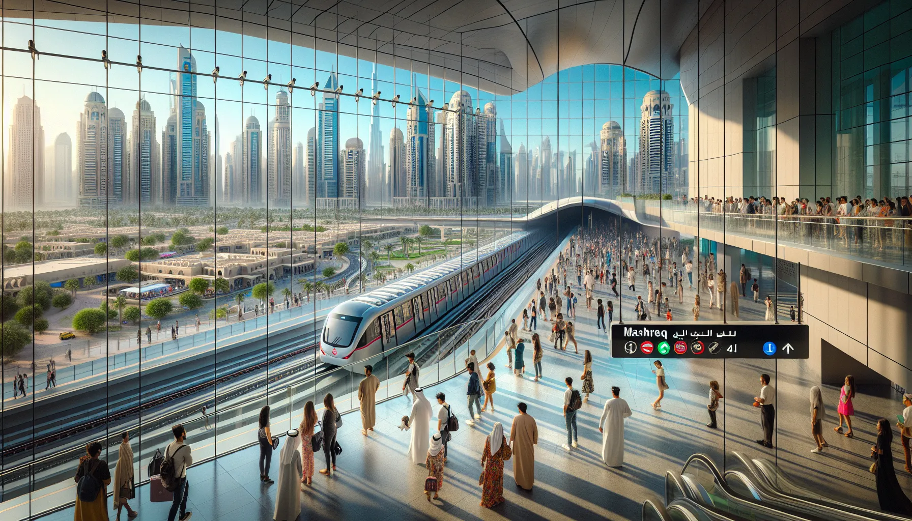 Explore Dubai from Mashreq Metro Station