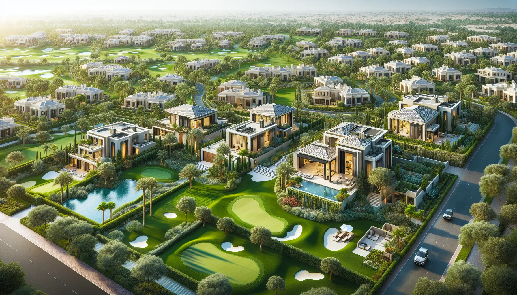 Explore Luxurious Villas in DAMAC Hills for Rent