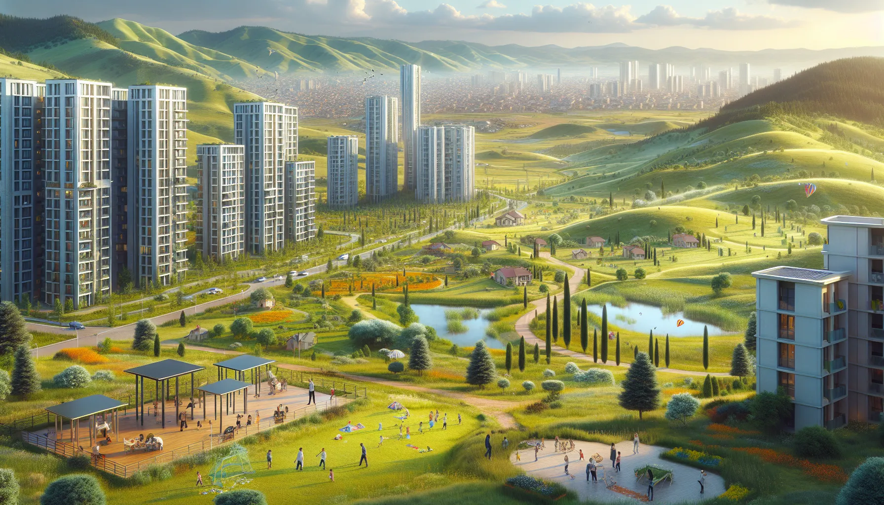 G rsu Kiral k Daire Do a Ile e Modern Ya am