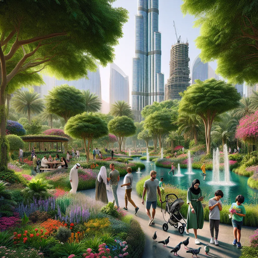 Burj Khalifa Park: A Serene Oasis in Dubai