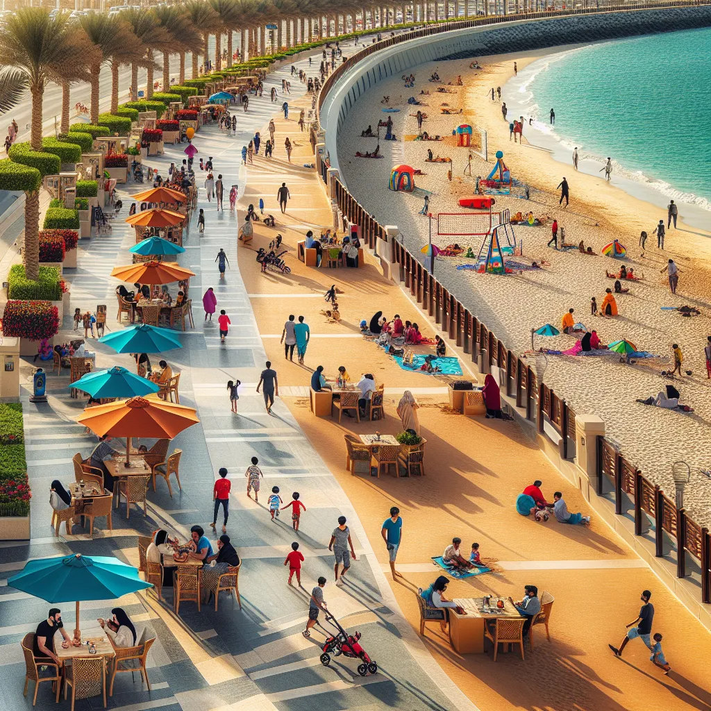 Explore the Beauty of Ajman Corniche Beach