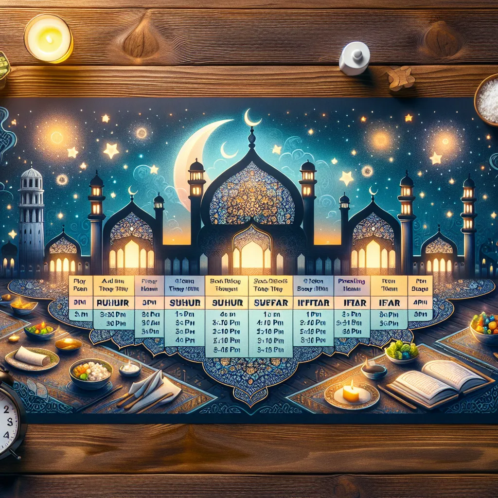 استعد لشهر رمضان مع امساكية 2024