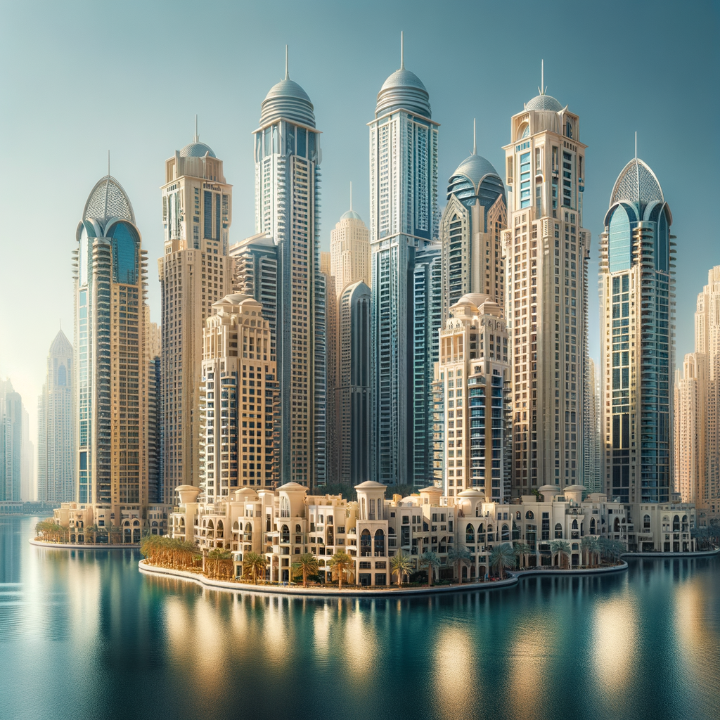 Armada Tower 1 JLT skyline and lakeside view