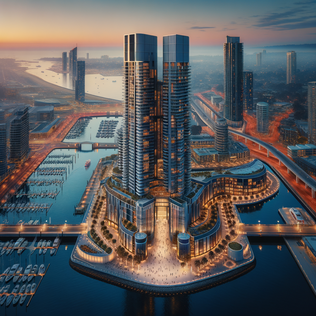 Harbour Gate Tower 2 with Dubai Creek Harbour waterfront and skyline