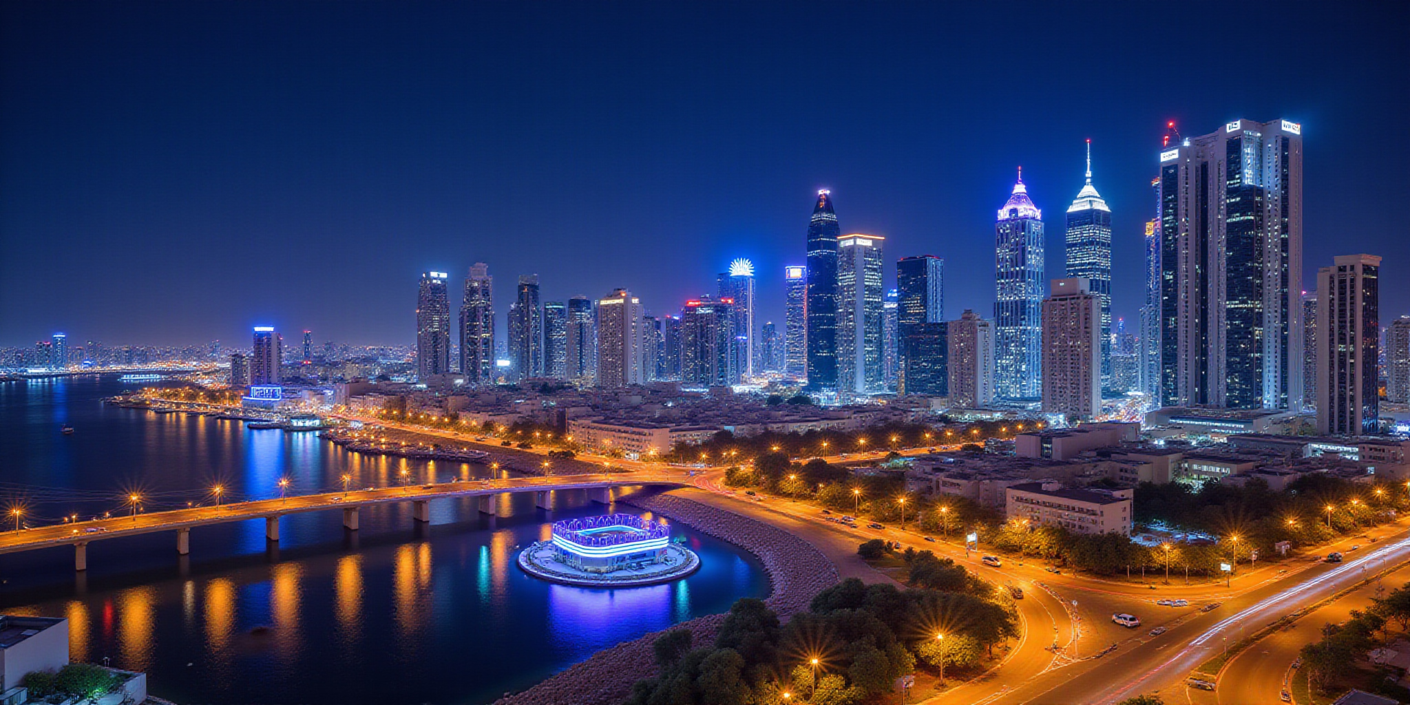 Al Taawun Towers: Gate, Tiger, Shadow – Nahda Skyline