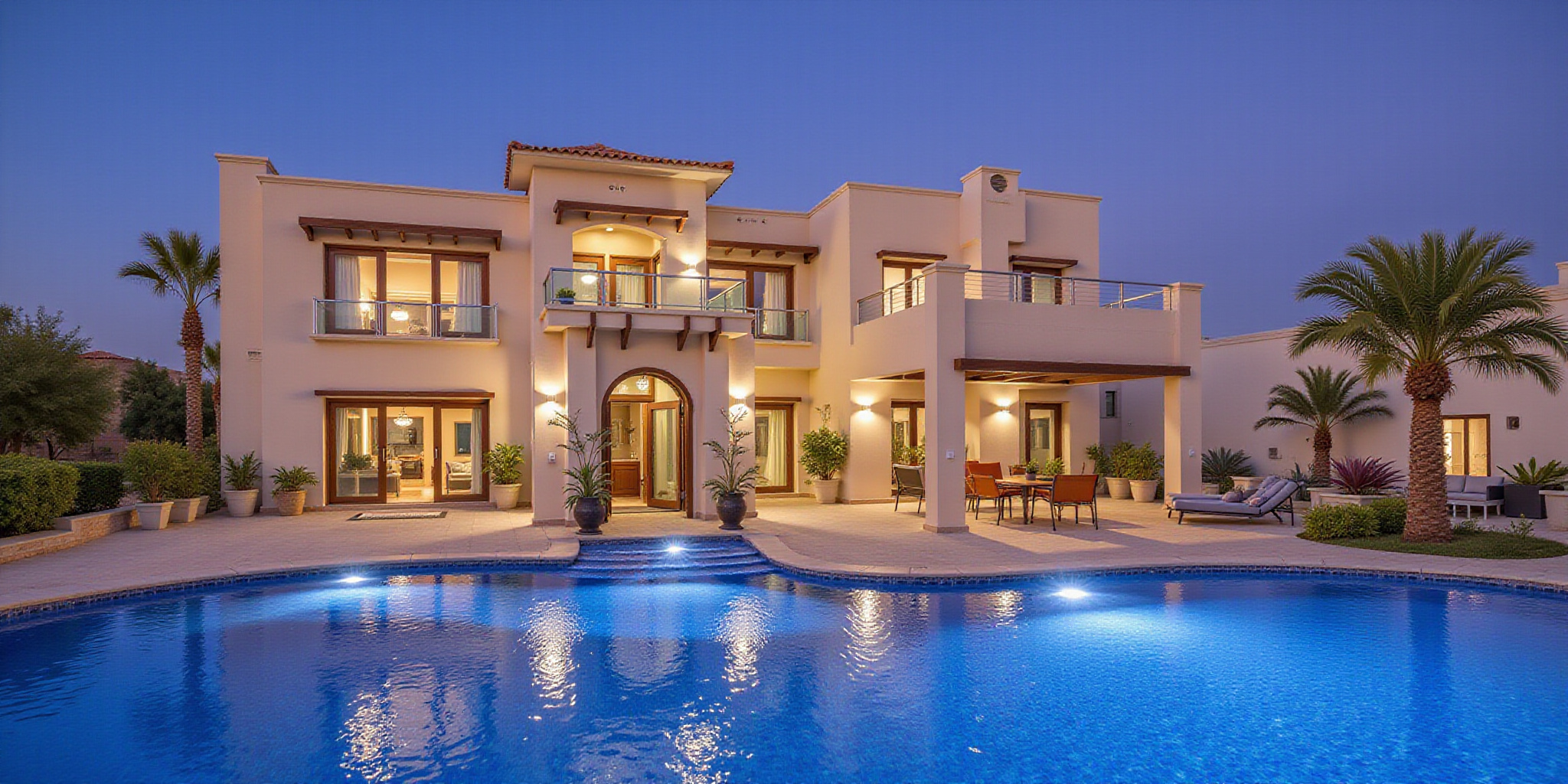 Dubailand Oasis: Luxury Waterfront Villas & Smart Tech